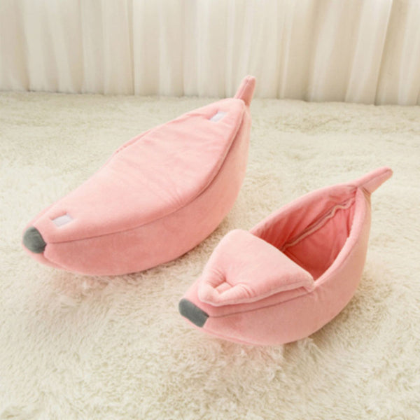 Banana Cat Bed House Cozy Cute Banana